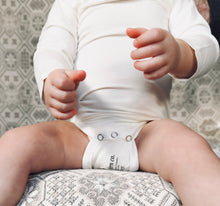 Load image into Gallery viewer, Bamboo Baby Bodysuit Onesie Extender pack with snap compatibility
